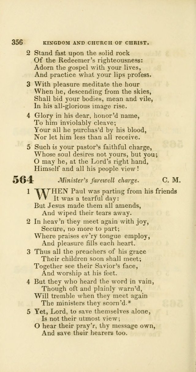Hymns: selected and original, for public and private worship (60th ed., 1st rev. ed.) page 356
