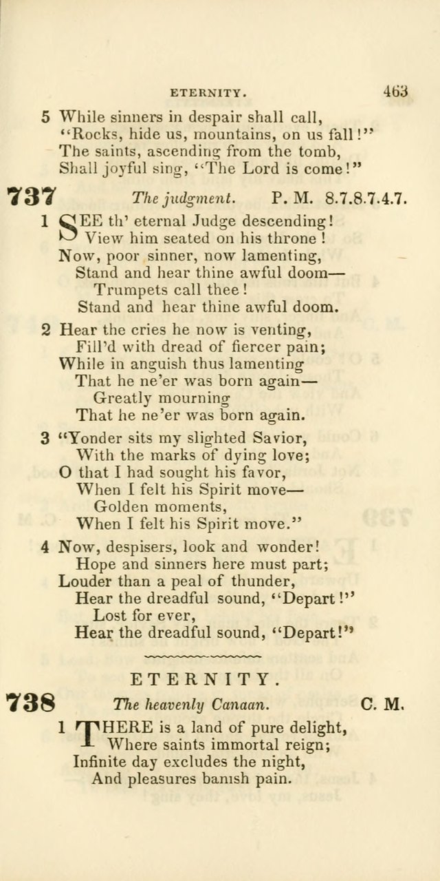 Hymns: selected and original, for public and private worship (60th ed., 1st rev. ed.) page 463