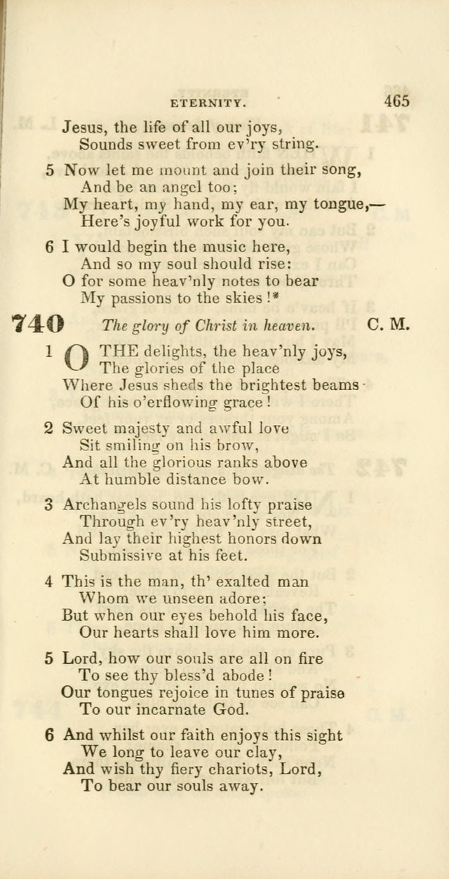 Hymns: selected and original, for public and private worship (60th ed., 1st rev. ed.) page 465
