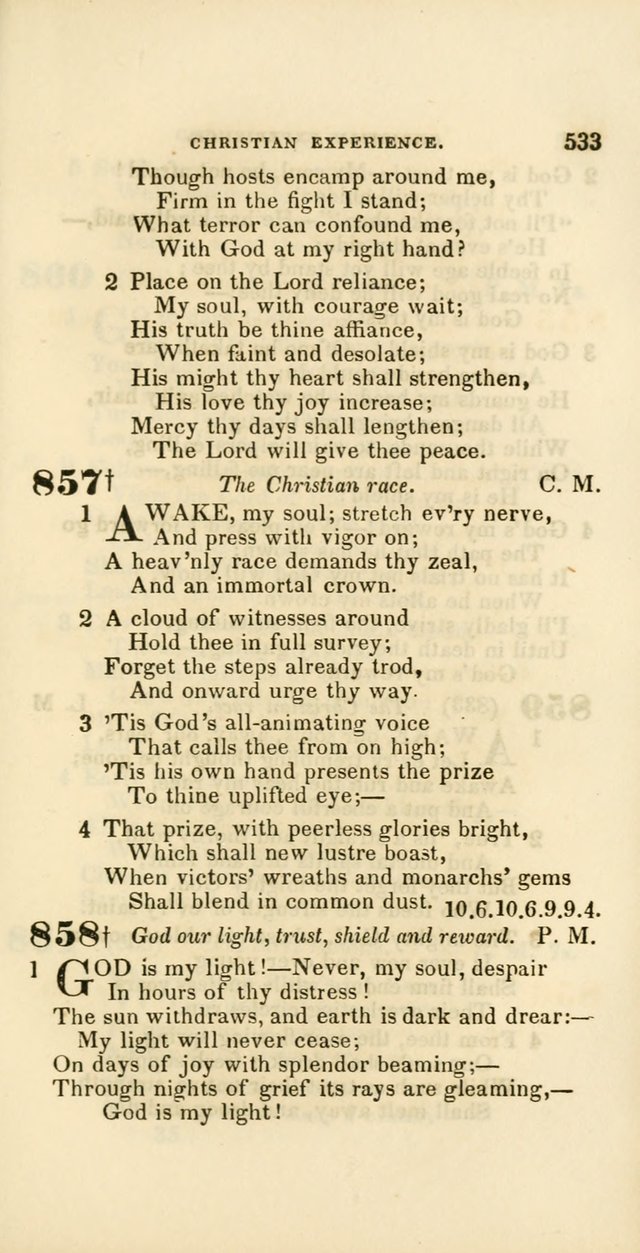 Hymns: selected and original, for public and private worship (60th ed., 1st rev. ed.) page 533