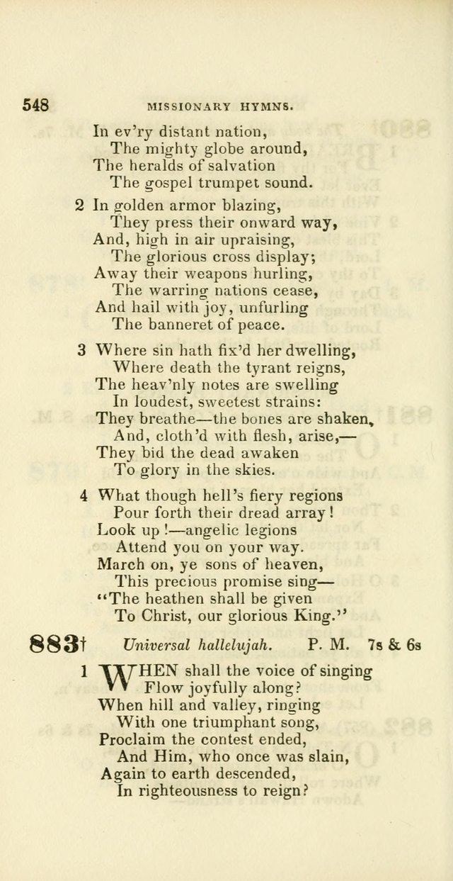 Hymns: selected and original, for public and private worship (60th ed., 1st rev. ed.) page 548