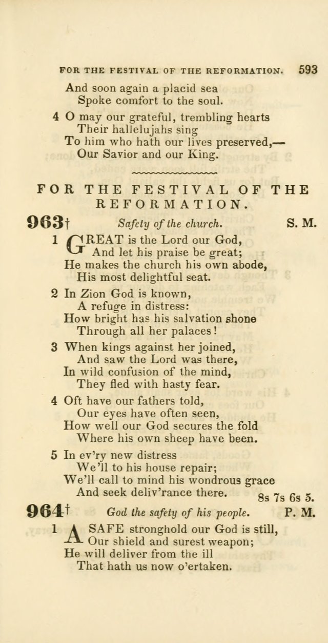Hymns: selected and original, for public and private worship (60th ed., 1st rev. ed.) page 593