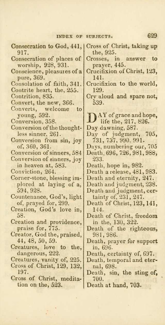 Hymns: selected and original, for public and private worship (60th ed., 1st rev. ed.) page 629