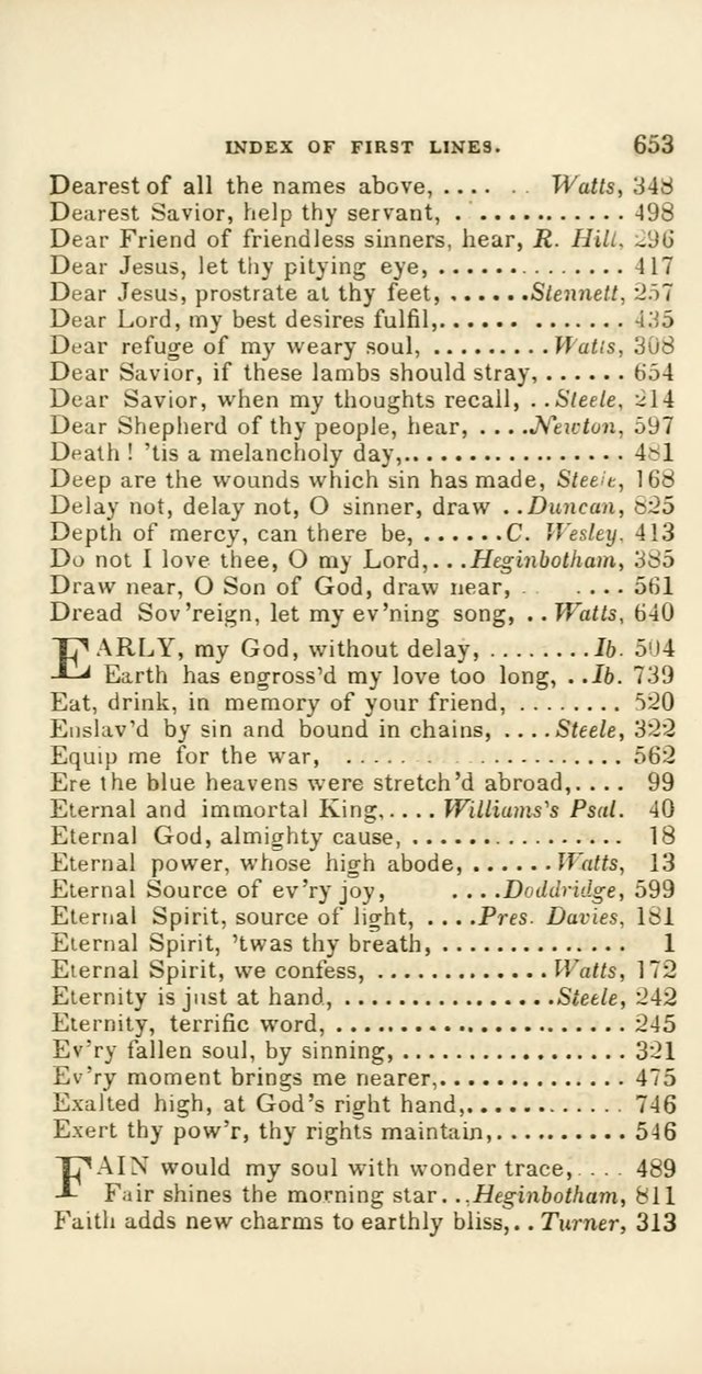 Hymns: selected and original, for public and private worship (60th ed., 1st rev. ed.) page 653