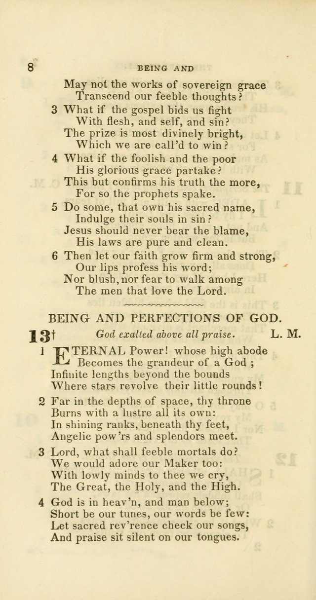 Hymns: selected and original, for public and private worship (60th ed., 1st rev. ed.) page 8