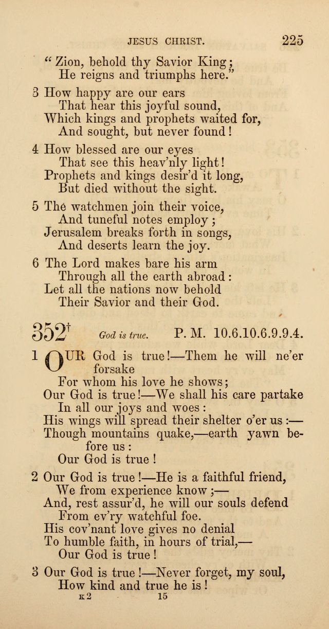 Hymns: selected and original, for public and  private worship (4th ed. 3rd rev. ed.) page 243