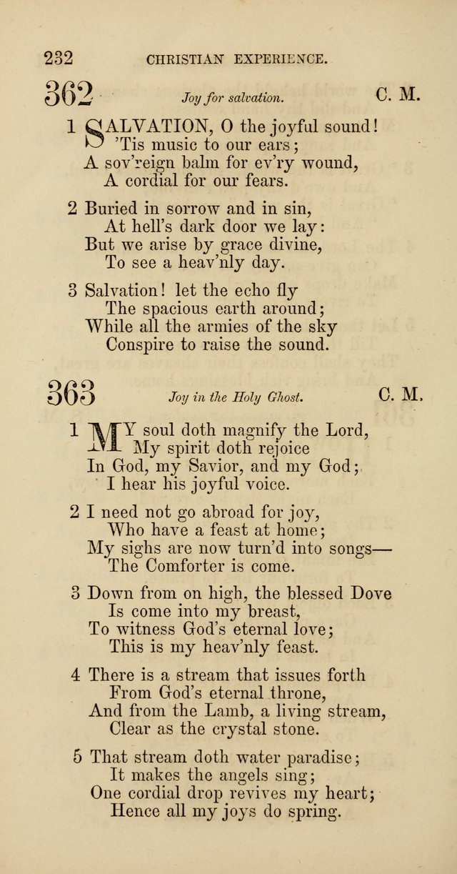 Hymns: selected and original, for public and  private worship (4th ed. 3rd rev. ed.) page 250