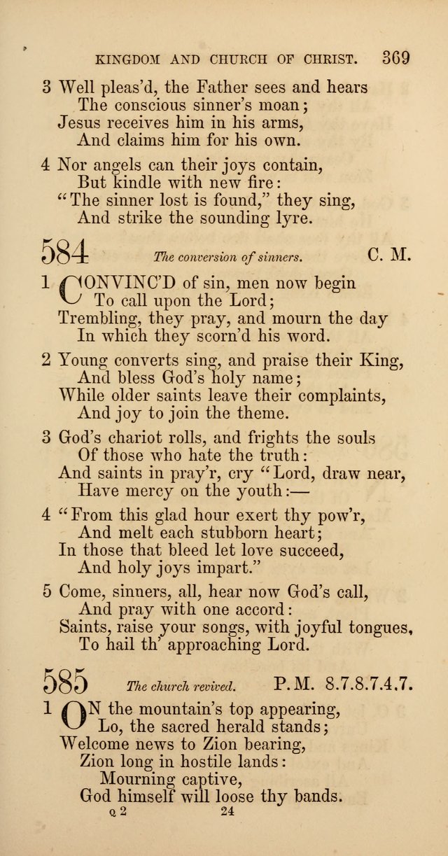 Hymns: selected and original, for public and  private worship (4th ed. 3rd rev. ed.) page 391