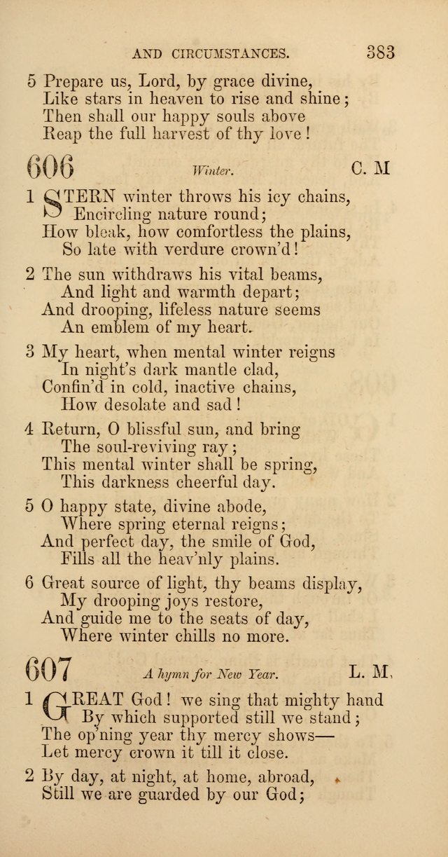 Hymns: selected and original, for public and  private worship (4th ed. 3rd rev. ed.) page 405
