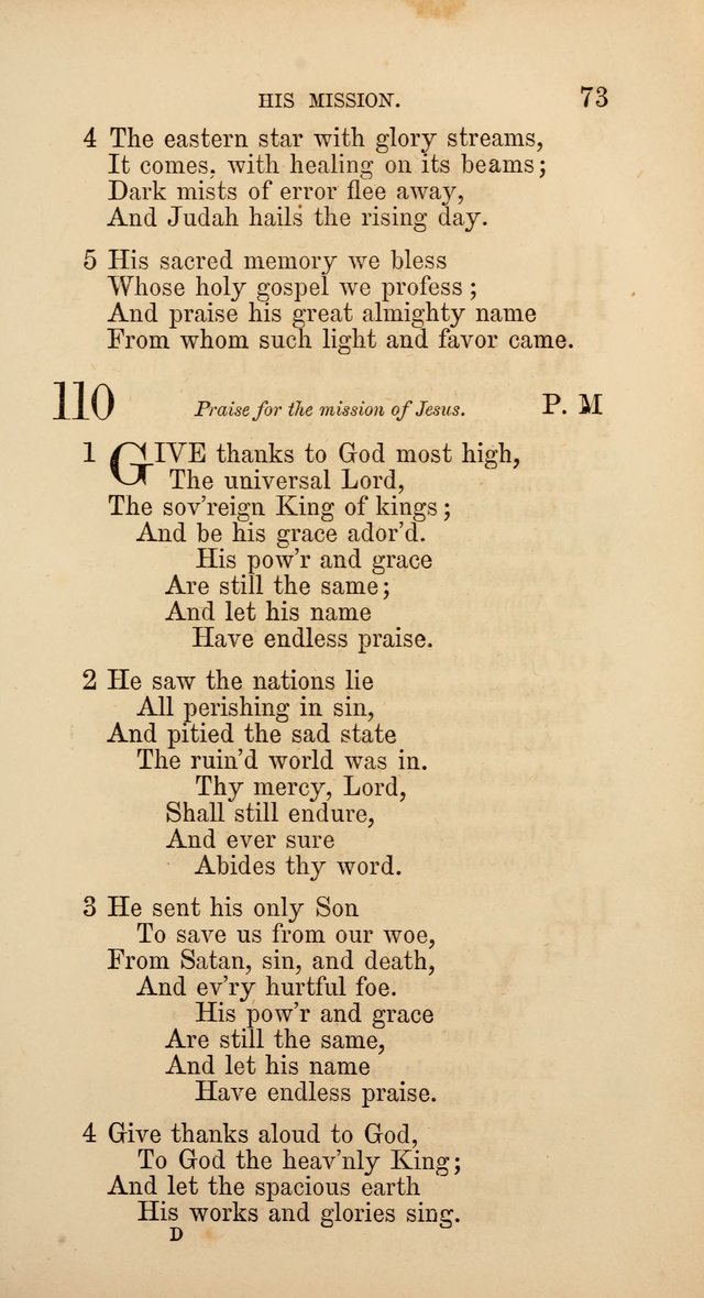 Hymns: selected and original, for public and  private worship (4th ed. 3rd rev. ed.) page 77