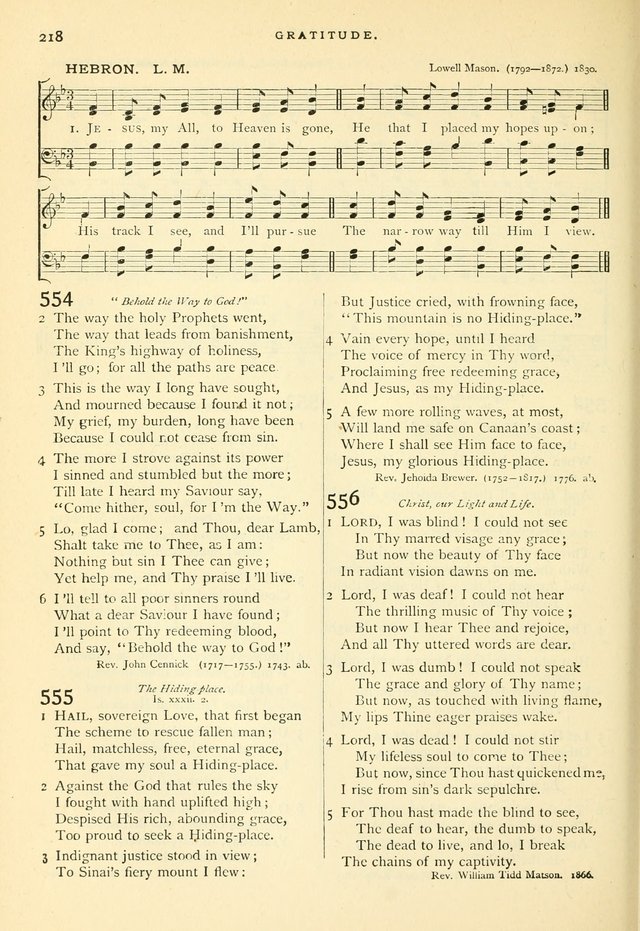 Hymns and Songs of Praise for Public and Social Worship page 222