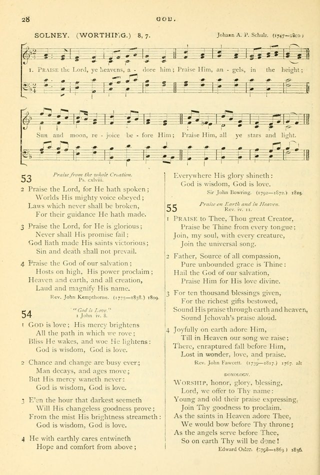 Hymns and Songs of Praise for Public and Social Worship page 28