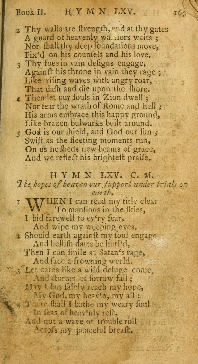 Hymns and Spiritual Songs, in Three Books: I. collected from the scriptures, II. composed on divine subjects, III. prepared for the Lord