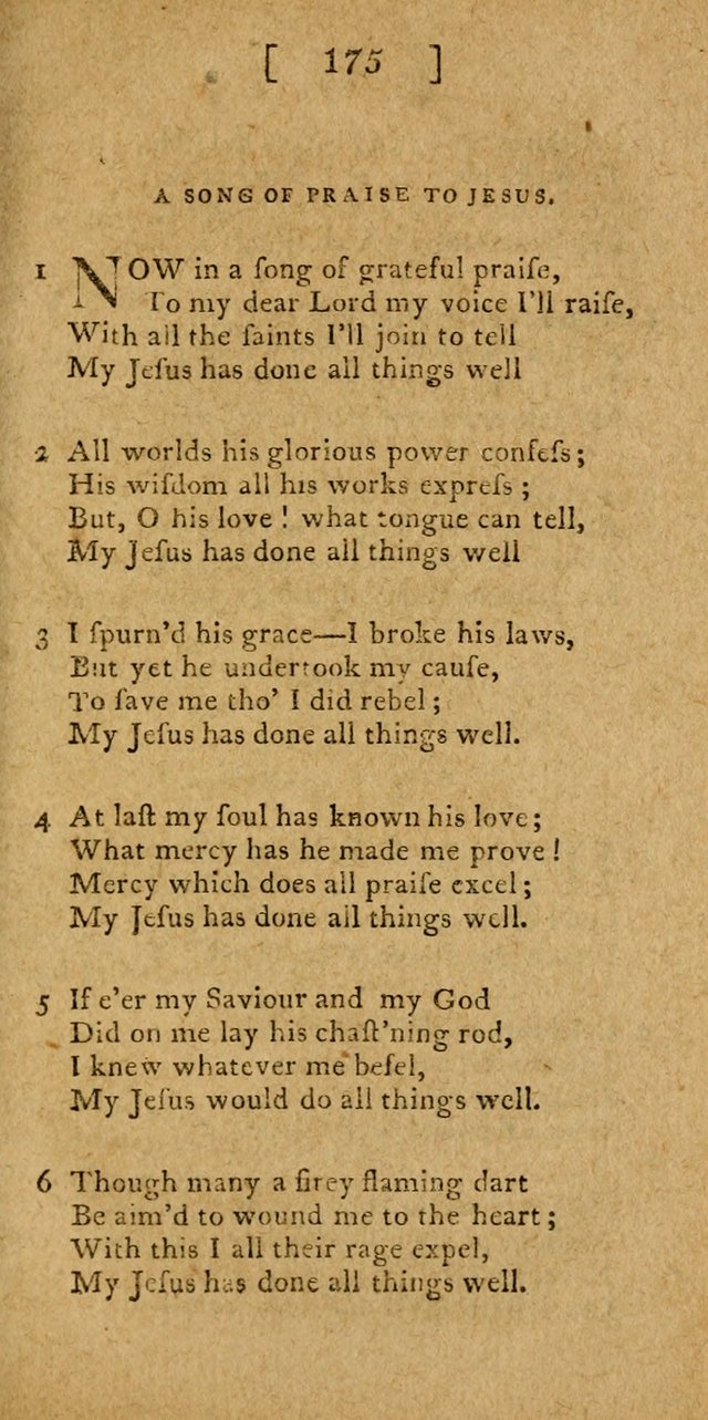 Hymns and Spiritual Songs for the use of Christians page 182