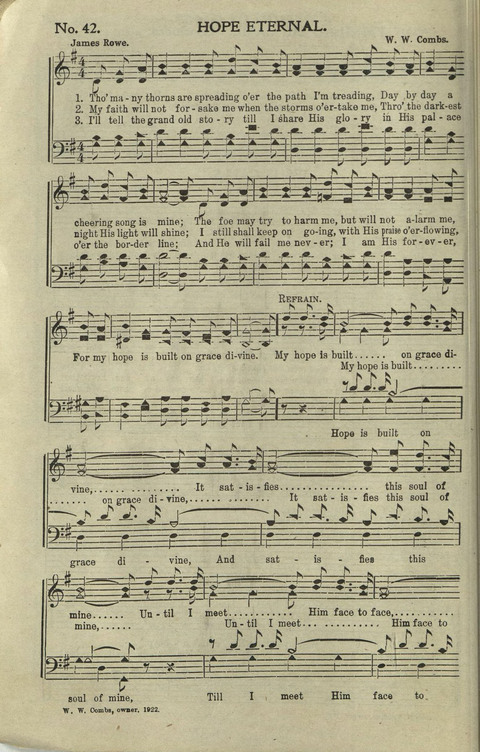 Hallelujahs: for Sunday Schools, Singing-Schools, Revivals, Conventions and General Use in Christian Work and Worship page 42
