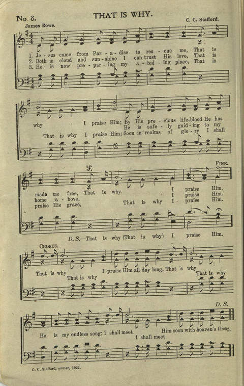 Hallelujahs: for Sunday Schools, Singing-Schools, Revivals, Conventions and General Use in Christian Work and Worship page 8