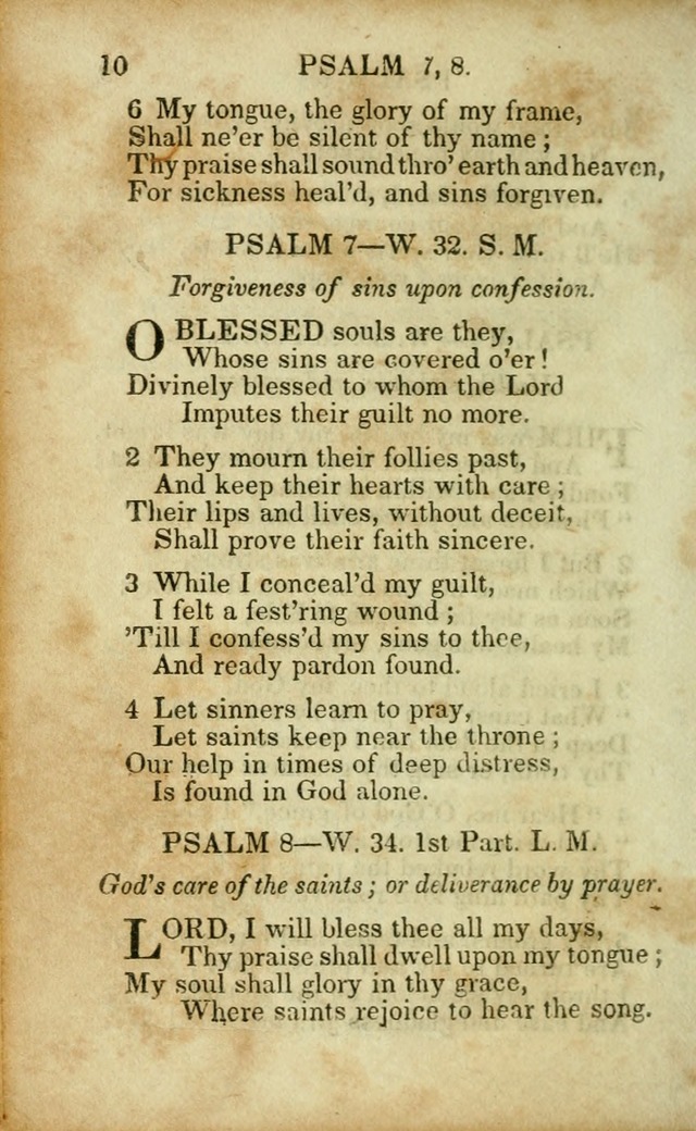 Hymns and Spiritual Songs, Original and Selected, for the Use of Christians. (8th ed.) page 7