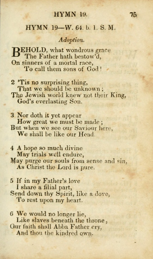 Hymns and Spiritual Songs, Original and Selected, for the Use of Christians. (8th ed.) page 74