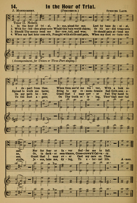 Hymnal for Soldiers and Sailors: for the public and private use of the Soldiers and Sailors page 14