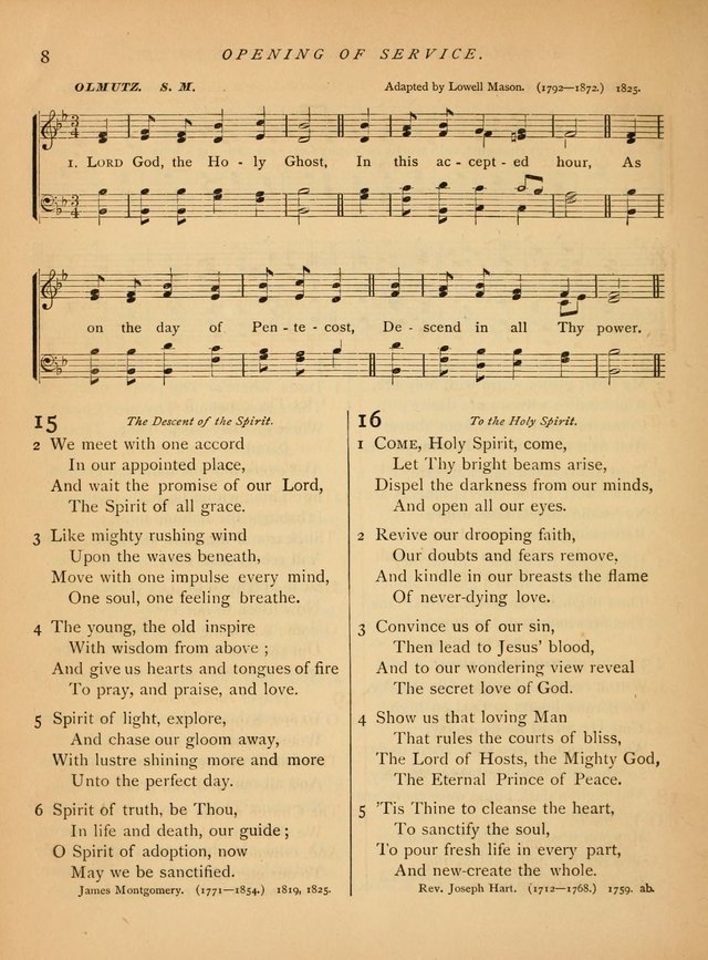 Hymns and Songs for Social and Sabbath Worship page 9