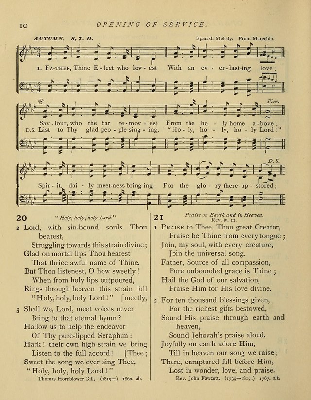 Hymns and Songs for Social and Sabbath Worship. (Rev. ed.) page 10