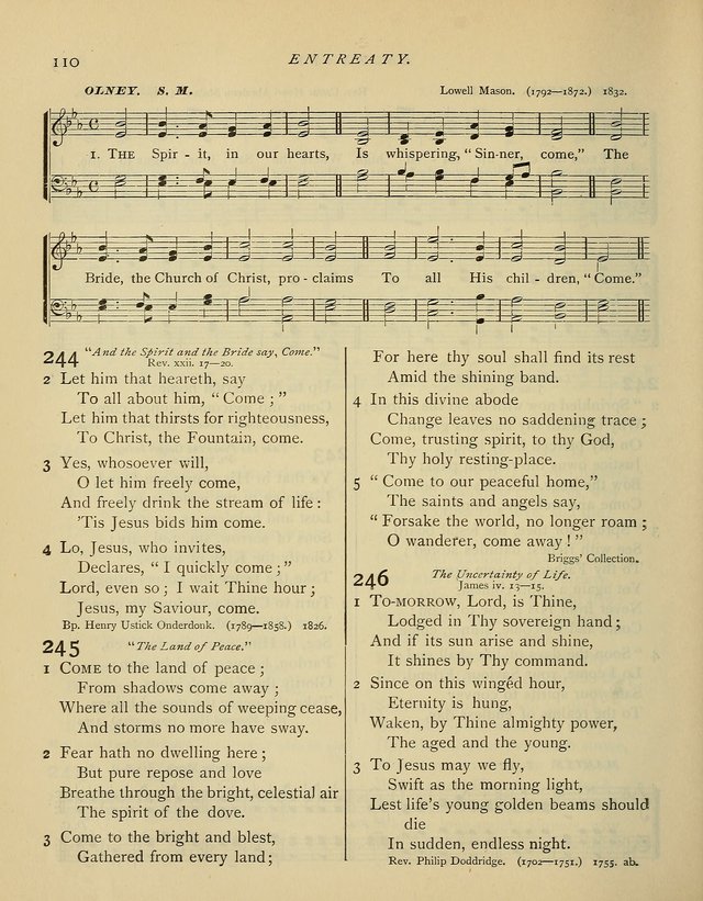 Hymns and Songs for Social and Sabbath Worship. (Rev. ed.) page 110