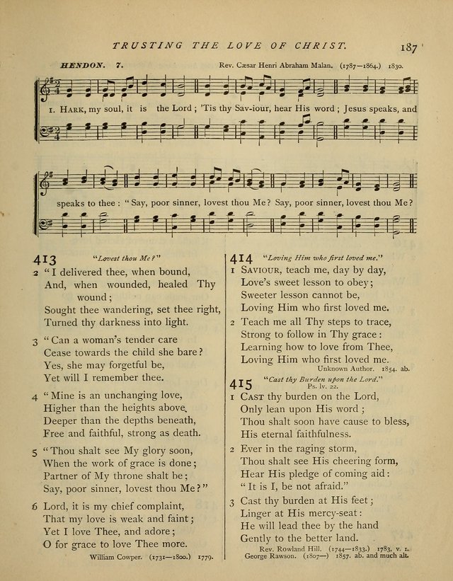 Hymns and Songs for Social and Sabbath Worship. (Rev. ed.) page 187
