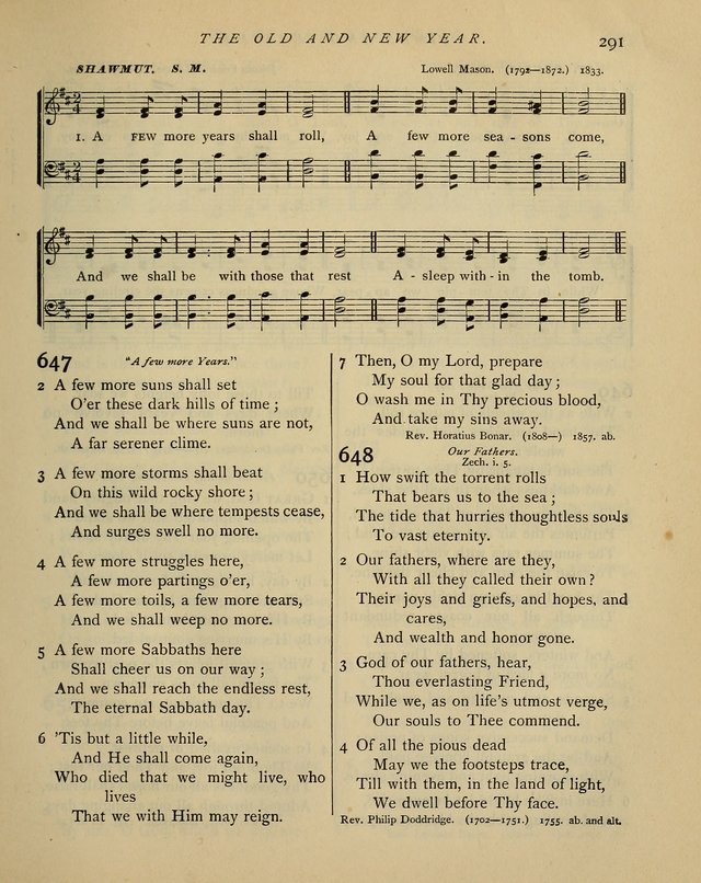 Hymns and Songs for Social and Sabbath Worship. (Rev. ed.) page 291