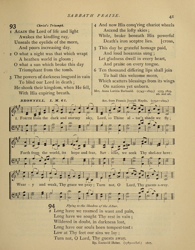 Hymns and Songs for Social and Sabbath Worship. (Rev. ed.) page 41