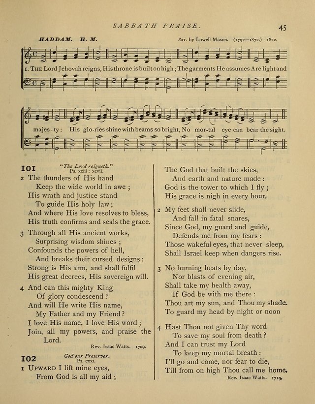 Hymns and Songs for Social and Sabbath Worship. (Rev. ed.) page 45
