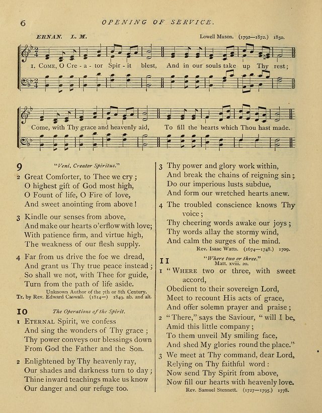 Hymns and Songs for Social and Sabbath Worship. (Rev. ed.) page 6
