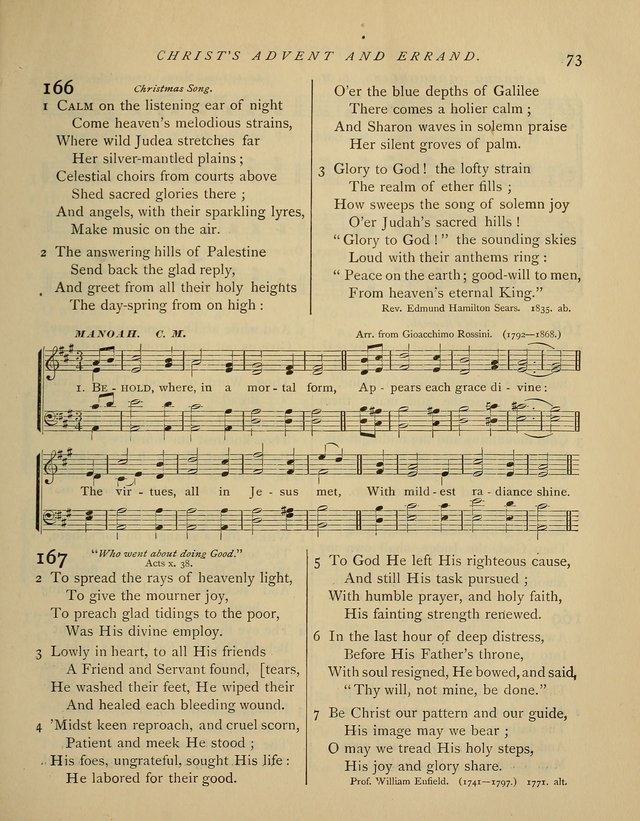 Hymns and Songs for Social and Sabbath Worship. (Rev. ed.) page 73