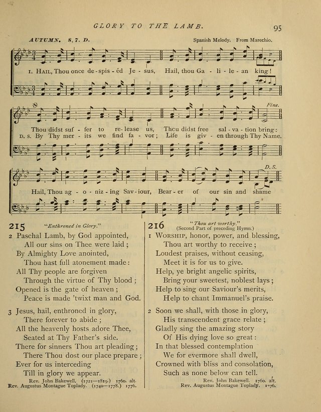 Hymns and Songs for Social and Sabbath Worship. (Rev. ed.) page 95