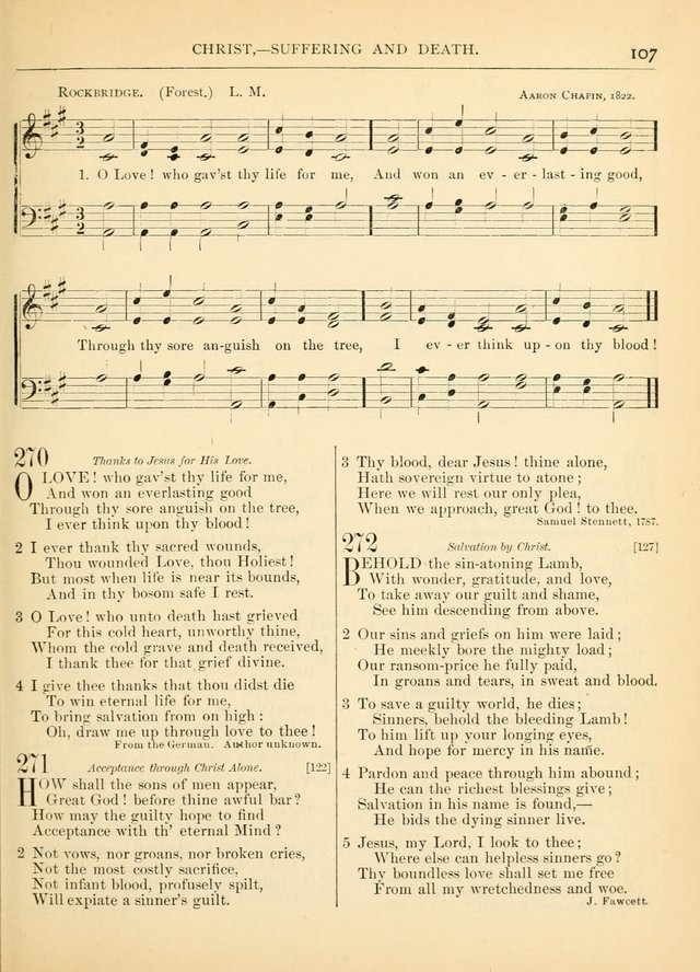 Hymns for the Sanctuary and Social Worship: with tunes page 109