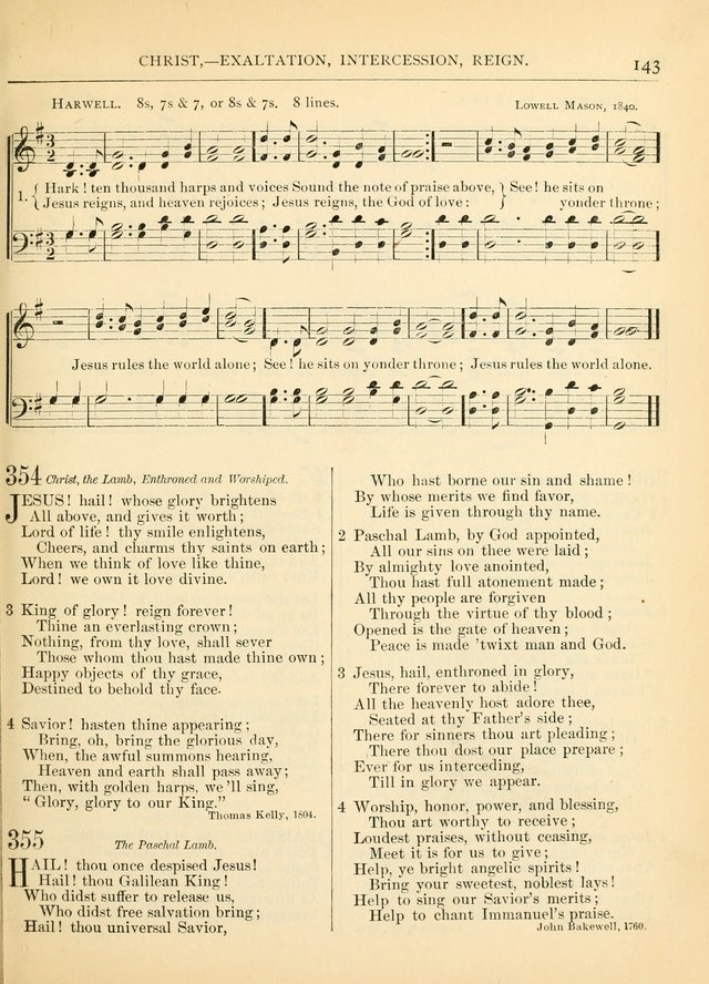 Hymns for the Sanctuary and Social Worship: with tunes page 143