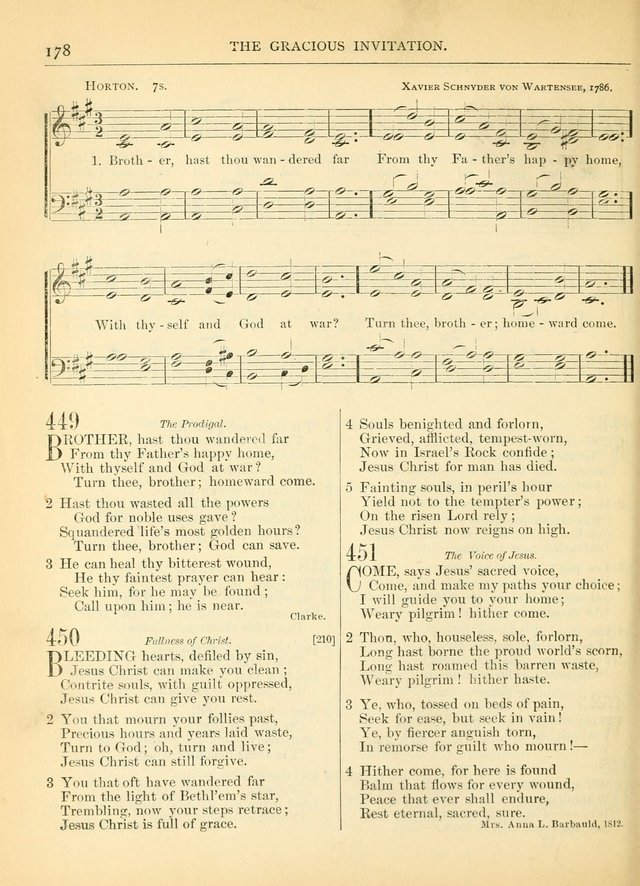 Hymns for the Sanctuary and Social Worship: with tunes page 178