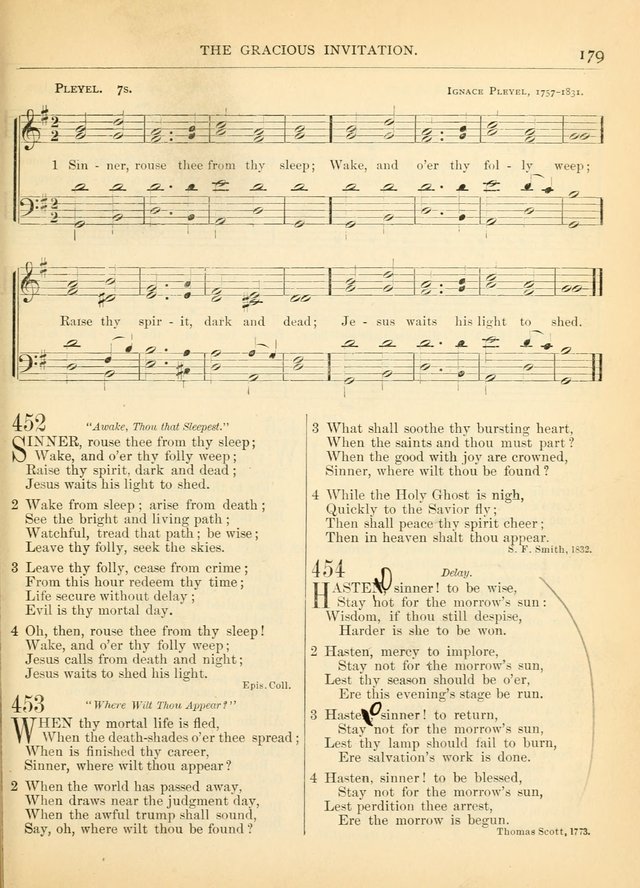 Hymns for the Sanctuary and Social Worship: with tunes page 179