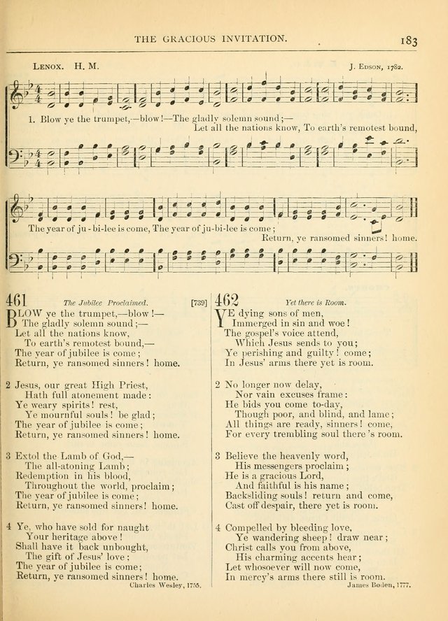 Hymns for the Sanctuary and Social Worship: with tunes page 183