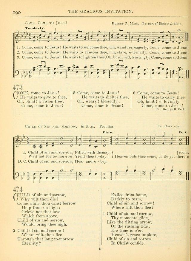 Hymns for the Sanctuary and Social Worship: with tunes page 190