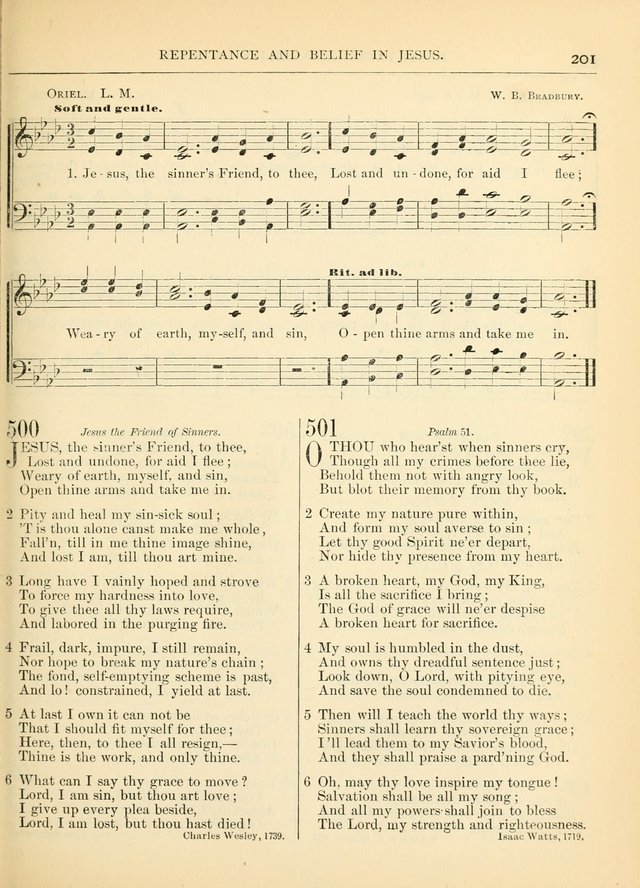 Hymns for the Sanctuary and Social Worship: with tunes page 201