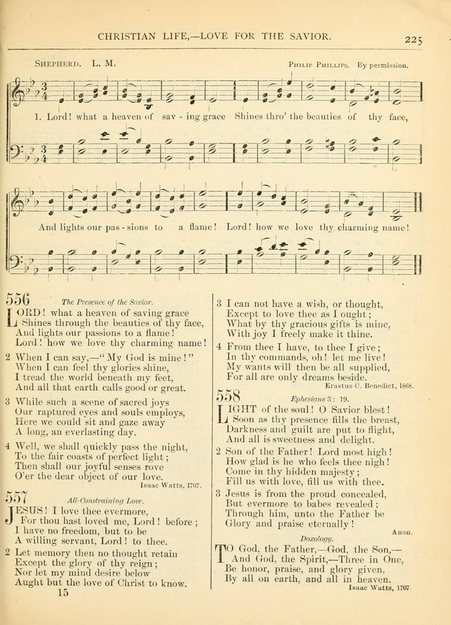 Hymns for the Sanctuary and Social Worship: with tunes page 225