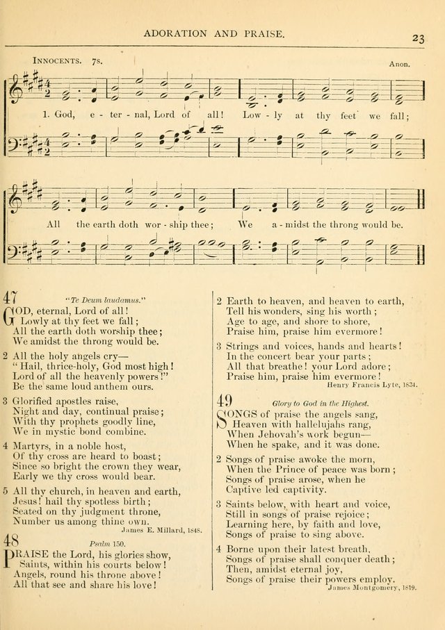 Hymns for the Sanctuary and Social Worship: with tunes page 23