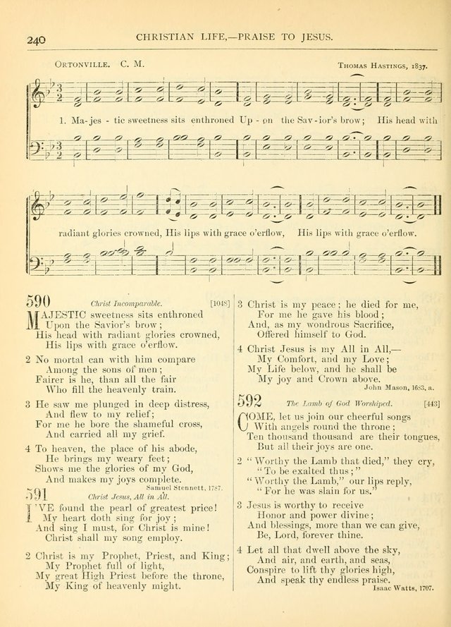 Hymns for the Sanctuary and Social Worship: with tunes page 240