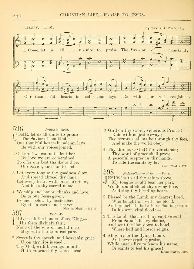 Hymns for the Sanctuary and Social Worship: with tunes page 242