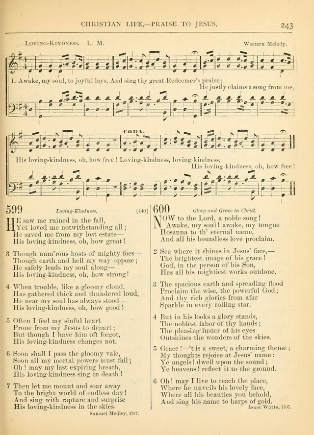 Hymns for the Sanctuary and Social Worship: with tunes page 243