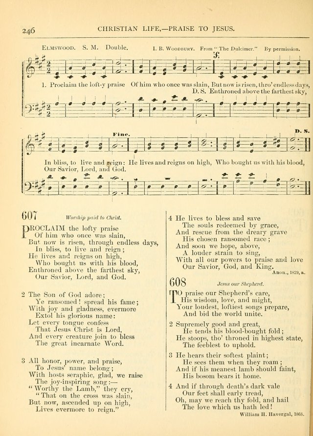 Hymns for the Sanctuary and Social Worship: with tunes page 246