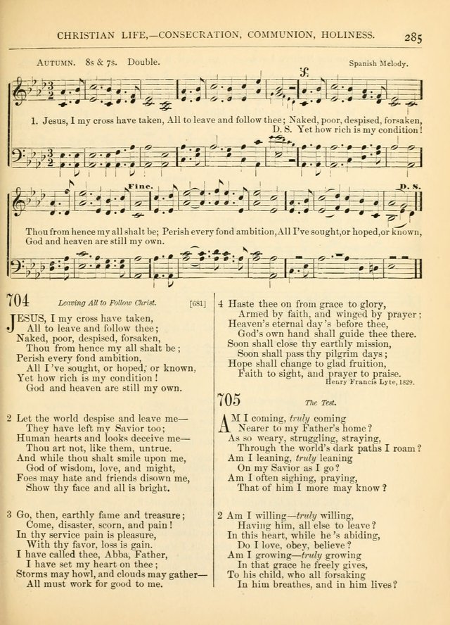Hymns for the Sanctuary and Social Worship: with tunes page 285