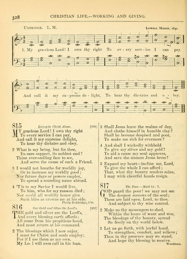 Hymns for the Sanctuary and Social Worship: with tunes page 332