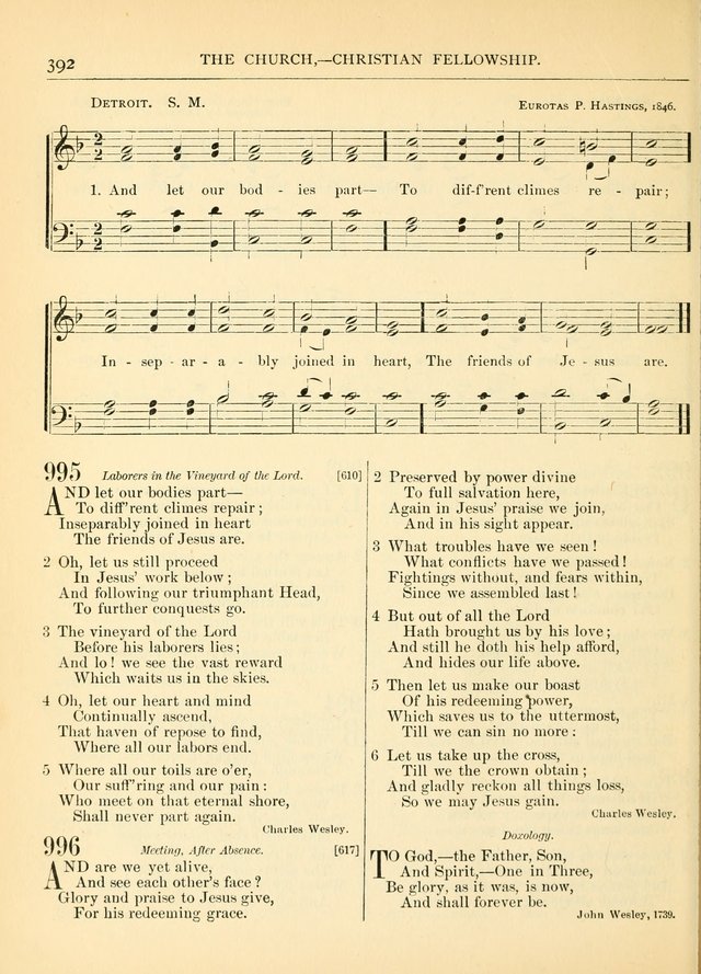 Hymns for the Sanctuary and Social Worship: with tunes page 396