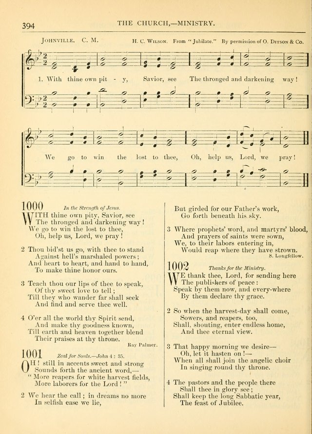 Hymns for the Sanctuary and Social Worship: with tunes page 398